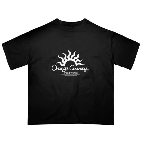 オレンジカウンティ 太陽 白ロゴ オーバーサイズTシャツ