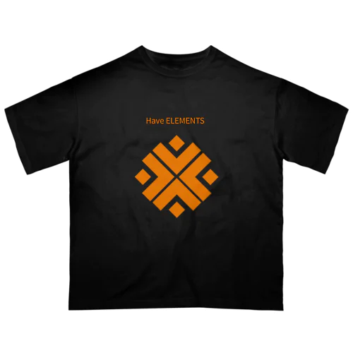 Elemennts　Orange Oversized T-Shirt