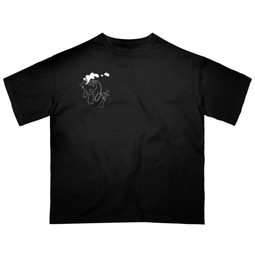 シーシャねこ濃色用 オーバーサイズTシャツ