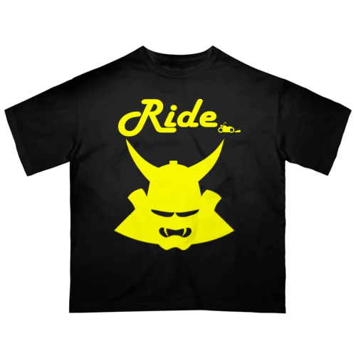 Ride兜（黄色） オーバーサイズTシャツ