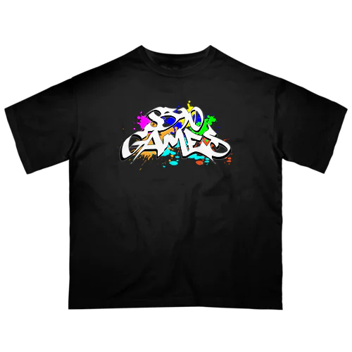 8390GAMES（黒） Oversized T-Shirt