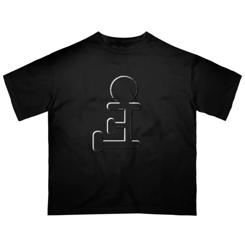 CocoCannon立体風ロゴ（表） Oversized T-Shirt