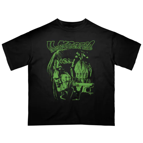 Mostro di Firenze (green) オーバーサイズTシャツ