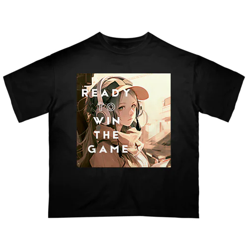 READY TO WIN THE GAME GIRL Oversized T-Shirt