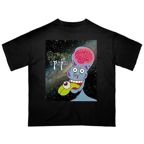 super brain!!! オーバーサイズTシャツ