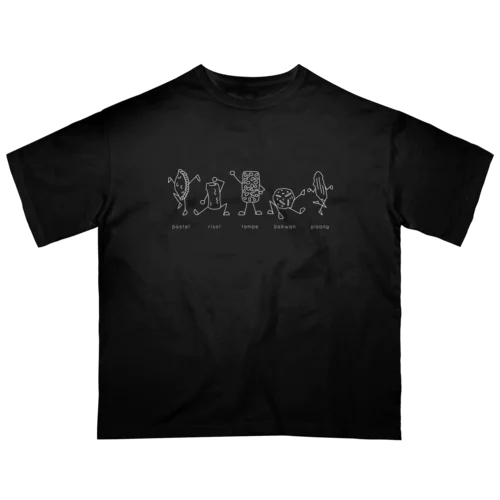 揚げ物戦隊! ゴレンガン!! （インドネシア） Oversized T-Shirt
