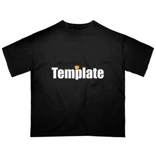 Template - White logo オーバーサイズTシャツ