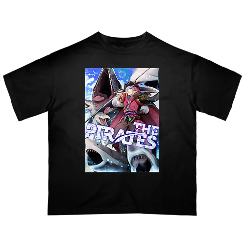 THE PIRATES Tシャツ 黒 Oversized T-Shirt