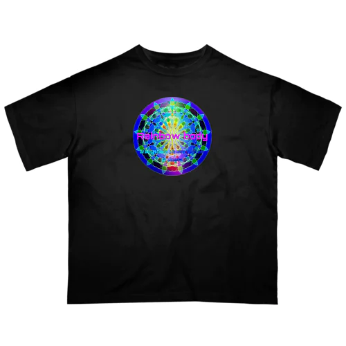 rainbow BODY DEEP BLUE オーバーサイズTシャツ