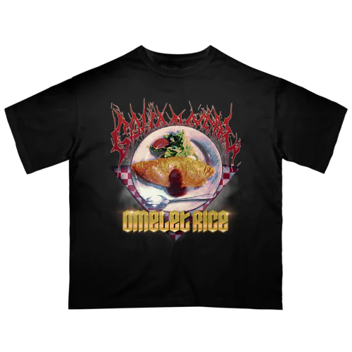 GOURMETAL omeletrice オーバーサイズTシャツ