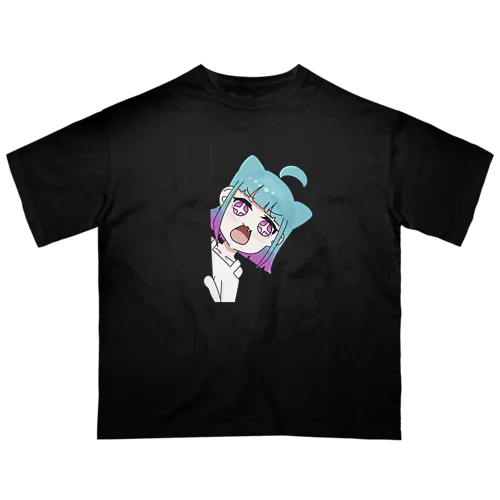 れくもちちゃん (仮称) 壁|チラッ Oversized T-Shirt