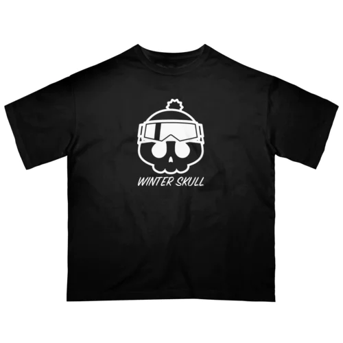 ウィンタースカル ゴーグルドクロ ホワイト オーバーサイズTシャツ