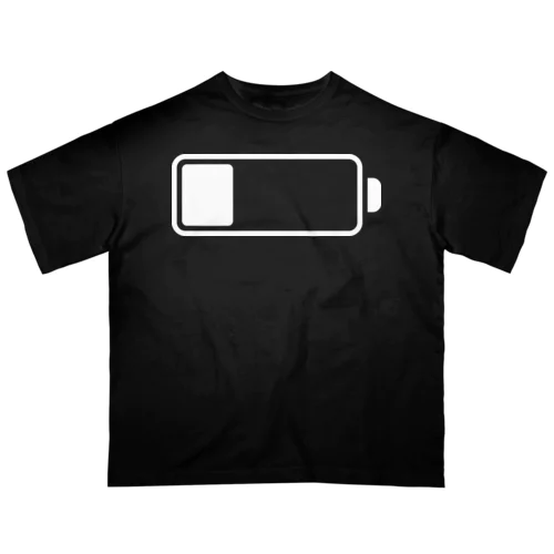 残量30％【Tシャツ】【前面いっぱい】【デザイン色：白】 Oversized T-Shirt