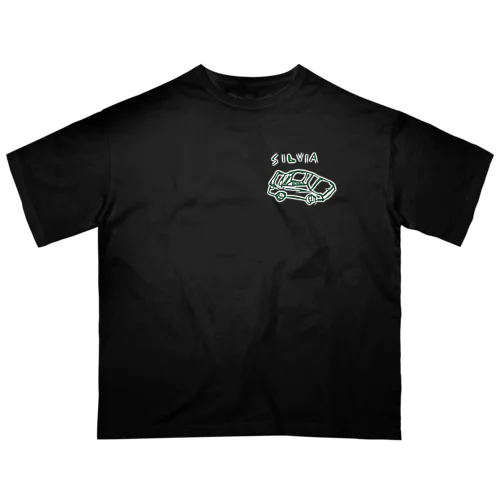 シルビアの様な車の絵 Oversized T-Shirt