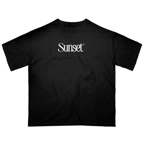 Sunset T-shirt Black Oversized T-Shirt