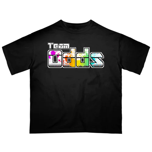 TeamOdds ホワイトロゴマーク オーバーサイズTシャツ