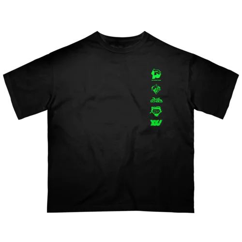 RE:PRODUCTIONS LOGOs GREEN Oversized T-Shirt