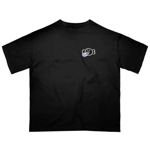 ゾウ鼻ハート（白） オーバーサイズTシャツ