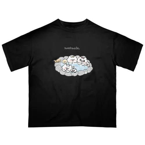 marimals.みんなで温泉(背景なし) オーバーサイズTシャツ