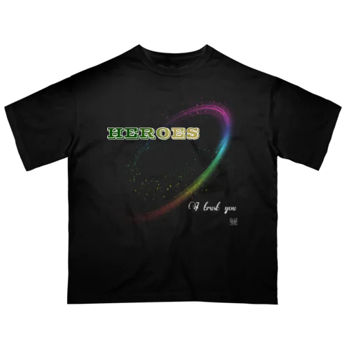 貓羽ちゃんT HEROES ② 選べる3色 オーバーサイズTシャツ