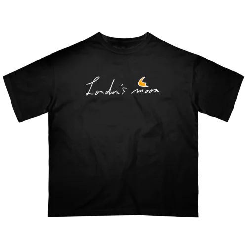 ロンドンの月-ブラックバージョン- オーバーサイズTシャツ