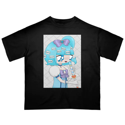 魔法少女悲しみ オーバーサイズTシャツ