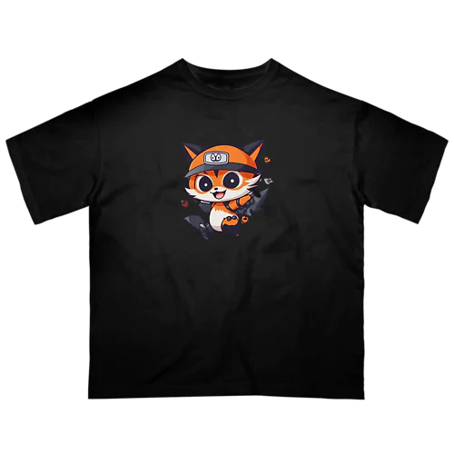 アライグマ（アニメ風） オーバーサイズTシャツ