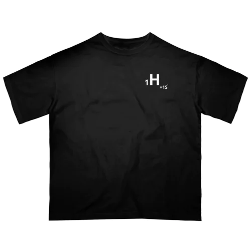 1.hydrogen(白/表のみ) Oversized T-Shirt