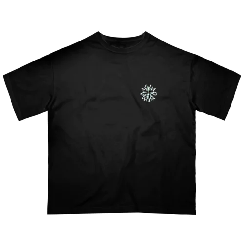 【サークルロゴ】AGLAONEMA PICTUM（アグラオネマピクタム）WHITE オーバーサイズTシャツ