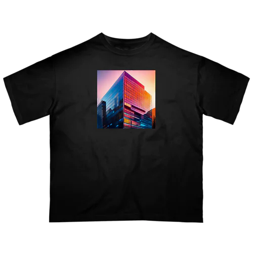 夢見る都市の夕焼け（Dreamy Sunset of the Metropolis） オーバーサイズTシャツ