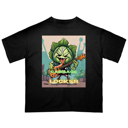 🥦 ベジロック「キャベツくん」🎸 Oversized T-Shirt