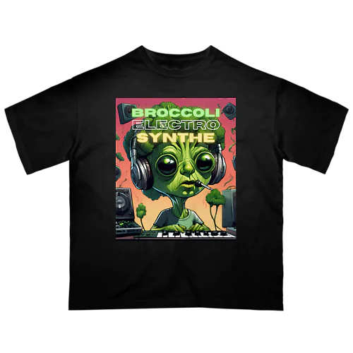 🥦ベジロック「ブロッコリくん」🎸 オーバーサイズTシャツ