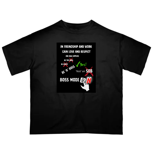 BOSS mode ON オーバーサイズTシャツ