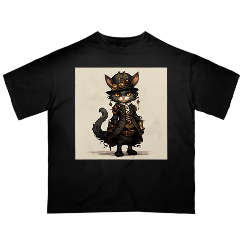 スチームパンクな猫 Oversized T-Shirt