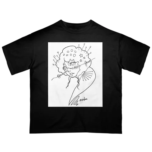 星を詠む人 オーバーサイズTシャツ