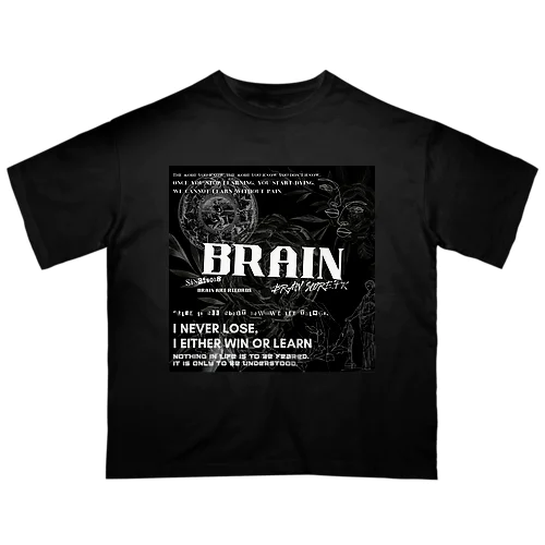 BRAIN ART RECORDS 2023 A/W WEB SHOP limited Product Oversized T-Shirt