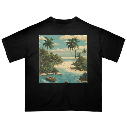 島 オーバーサイズTシャツ