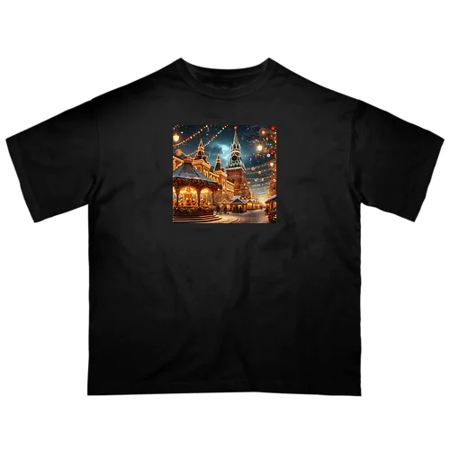 美しいイルミネーション✨の夜景✨ オーバーサイズTシャツ