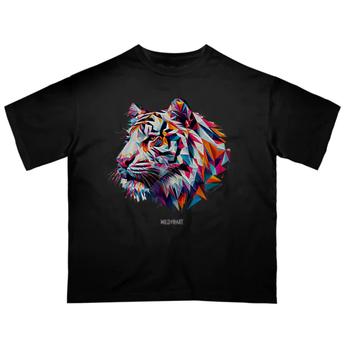 タイガーPolygonal Oversized T-Shirt