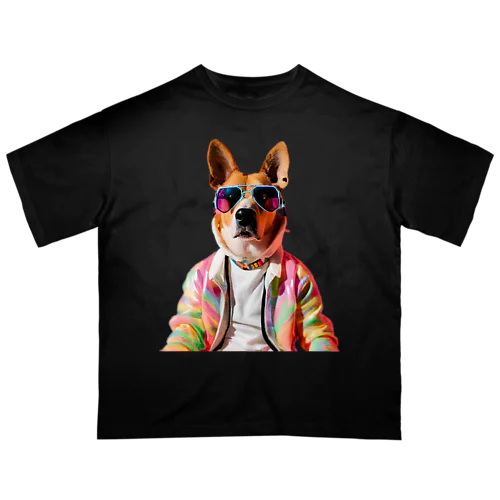 ファンキー犬　2 Oversized T-Shirt