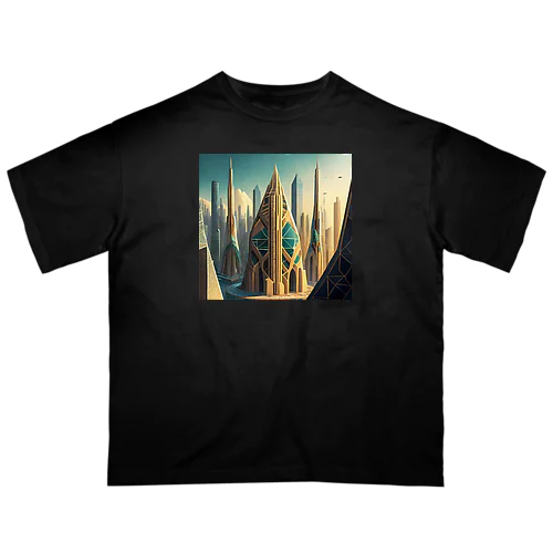 ジオメトリック都市 Oversized T-Shirt