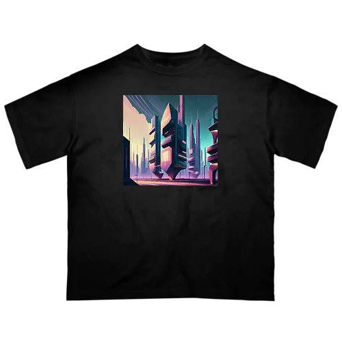 サイバーパンク都市 Oversized T-Shirt