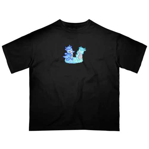 キャンディードラゴン　青 Oversized T-Shirt