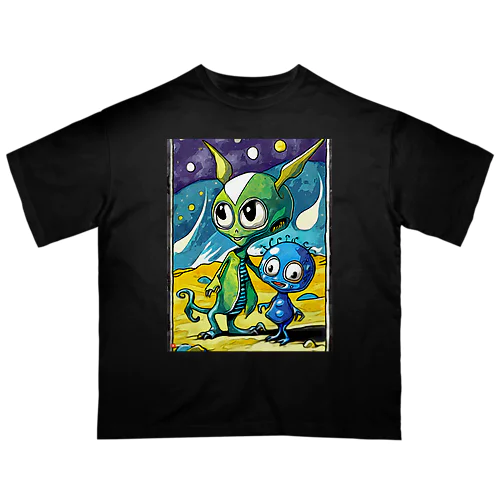 可愛い宇宙人 Oversized T-Shirt