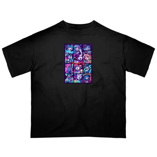 ネオンアメコミアート106 オーバーサイズTシャツ