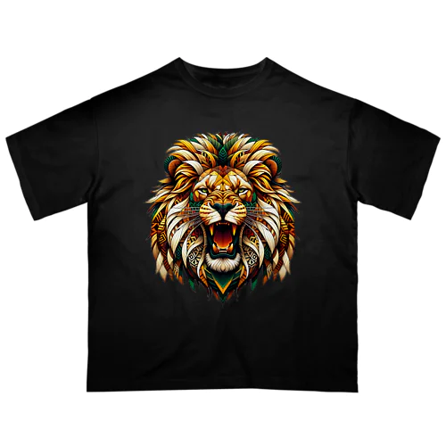 ジオライオン-サバンナカラー- オーバーサイズTシャツ