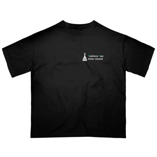 チャンネルロゴ　白 オーバーサイズTシャツ