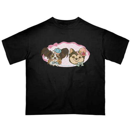 れおまるくんとみんちゃんのリボン オーバーサイズTシャツ