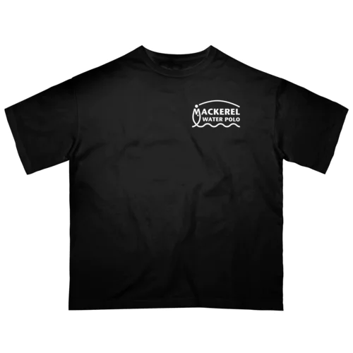 MACKEREL（ホワイト）片面プリント オーバーサイズTシャツ