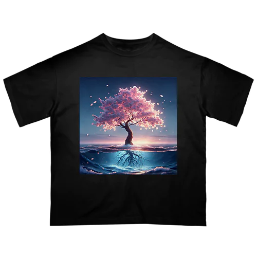 Sea of Blossoms: The Ocean's Sakura オーバーサイズTシャツ